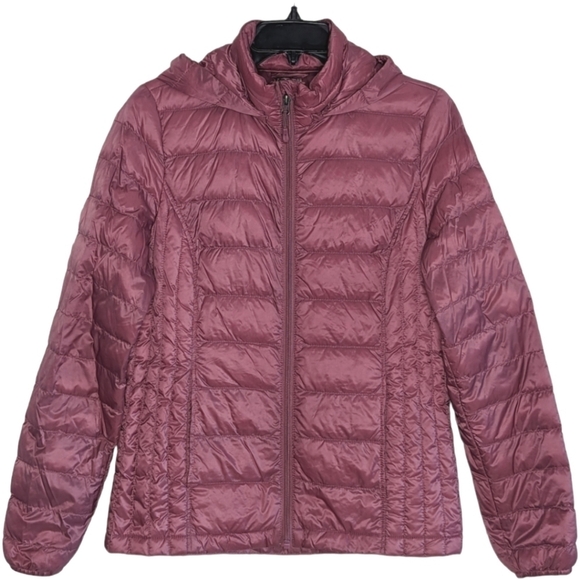 32 Degrees Heat Women's Ultra Lightweight Mauve Down Jacket Size S - Picture 12 of 12